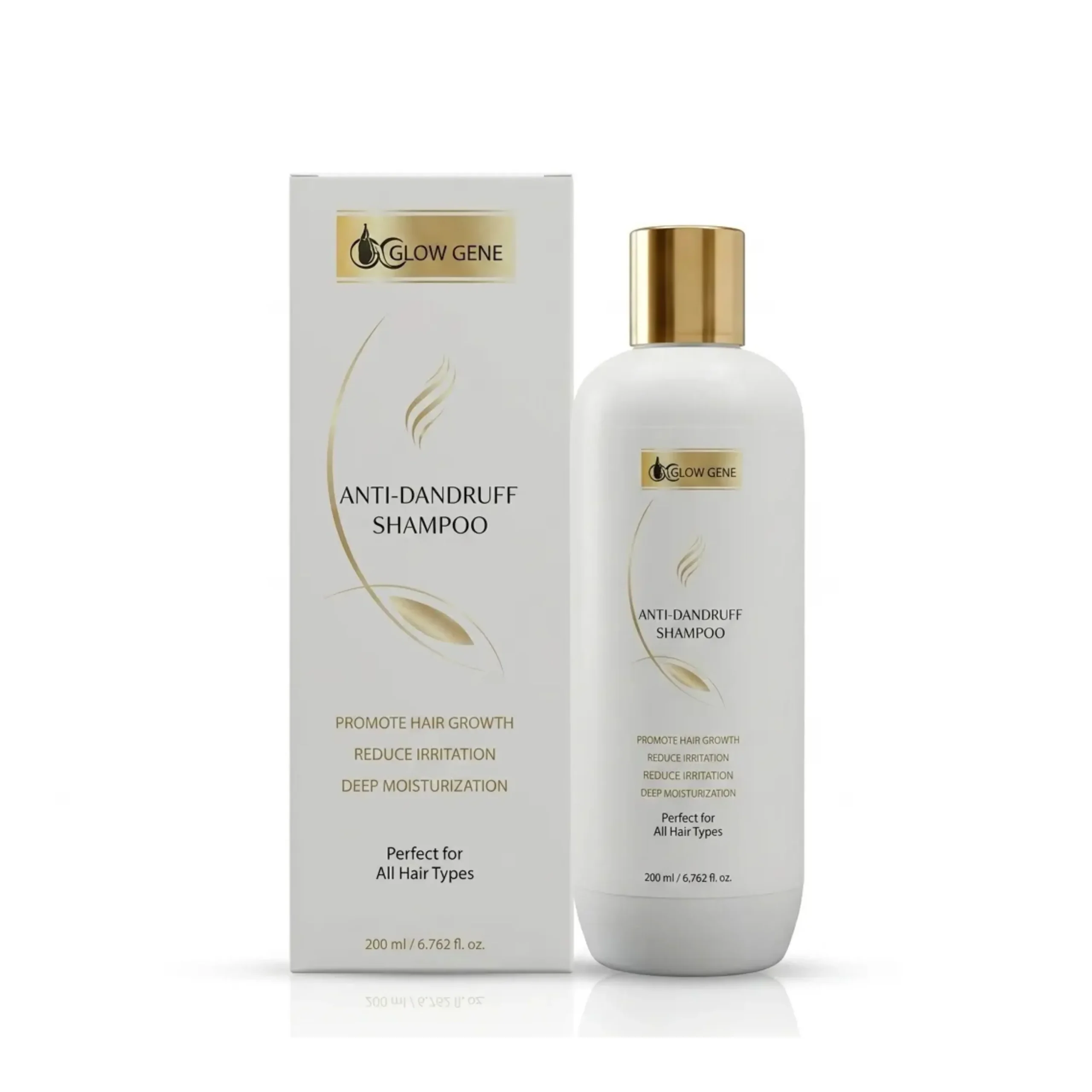 Untitled (6) Glow Gene Hair Growth & Dandruff Care Shampoo - Image 1